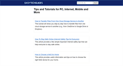 Desktop Screenshot of easytechguides.com