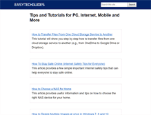 Tablet Screenshot of easytechguides.com